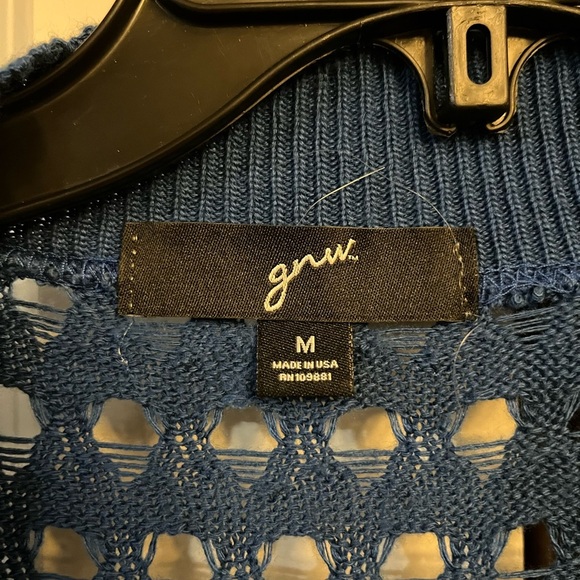 GNW Royal Blue Open-Knit Cardigan - Picture 2 of 7